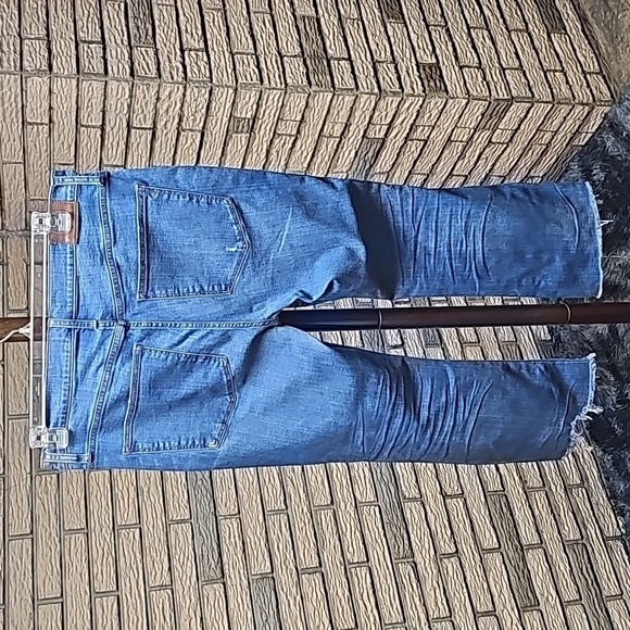 Madewell Cali Demi Boot Jeans Raw Hem Sz 32 - Picture 4 of 16